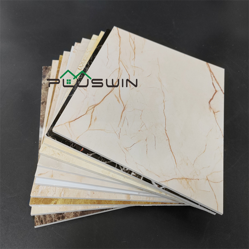 PVC Marble Sheet 1220*2440*3MM Faux Marble Solid PVC Plastic UV Ramble Sheet for Wall