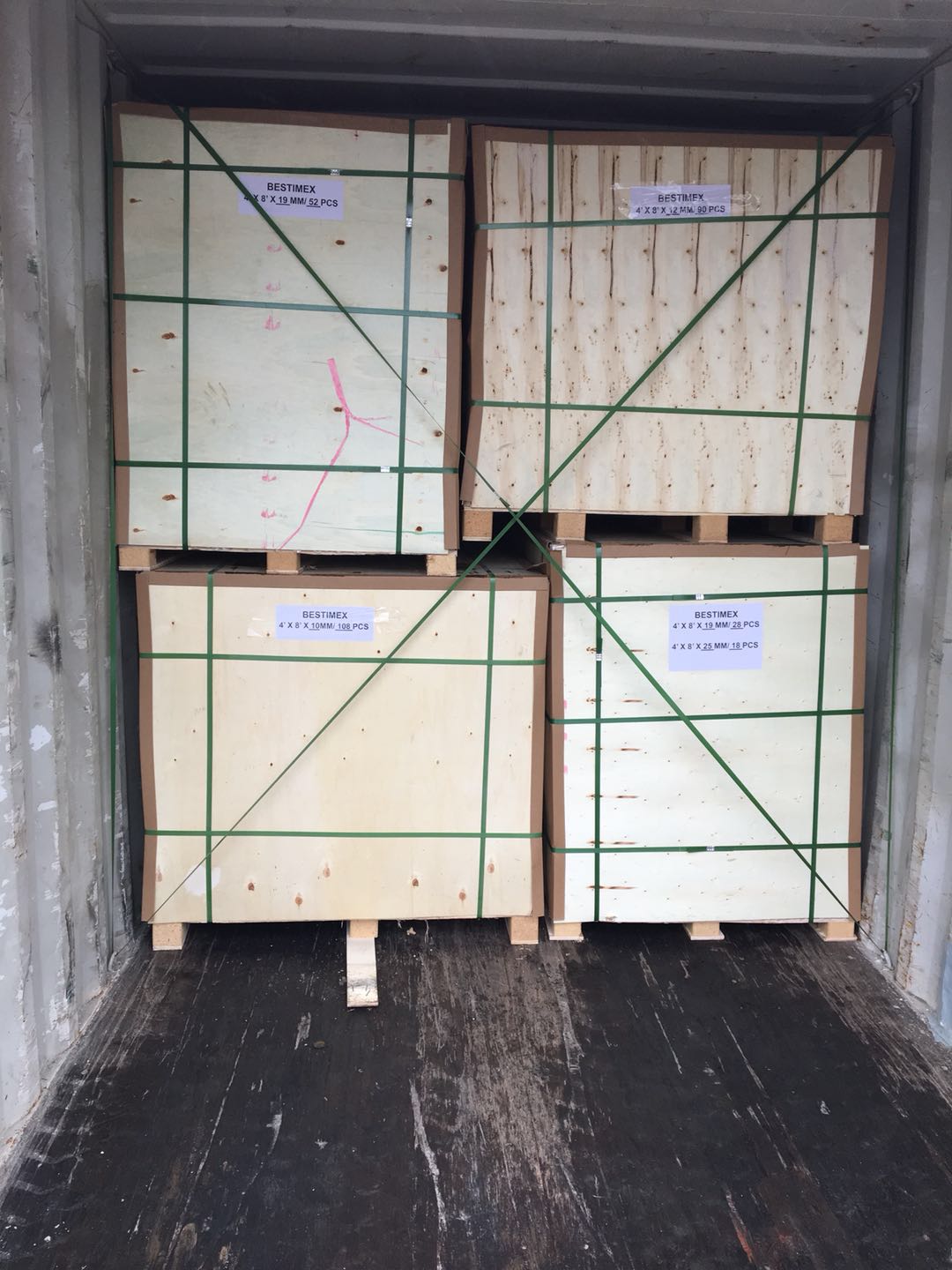 الخشب البليت التعبئة